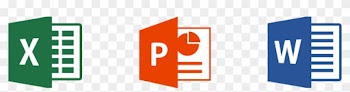 Ms-office, Microsoft Office, Ms Office Course, Advance - Word Excel Powerpoint Icons