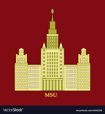 Msu moscow university vector image