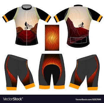 MTB Cycling vest vector image