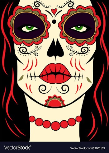 Muerte girl vector image