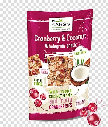Muesli Crispbread Whole grain Organic food Open sandwich, coconut transparent background PNG clipart