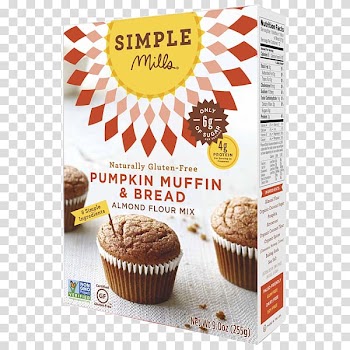Muffin Pumpkin bread Chocolate chip cookie Baking mix Flour, almond flour transparent background PNG clipart