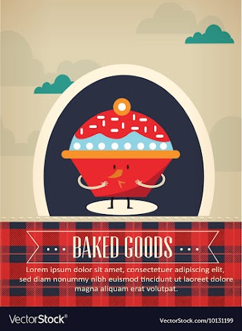 Muffin vector image