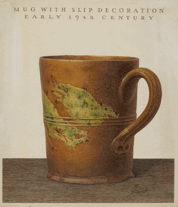 Mug with Slip Decoration (ca. | Free Photo - rawpixel