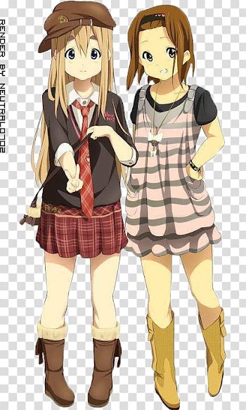 Mugi and Ritsu Render, Ritsu Tainaka anime transparent background PNG clipart
