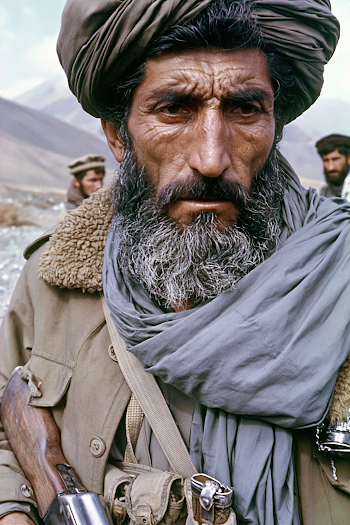 Mujahideen Leader Portrait