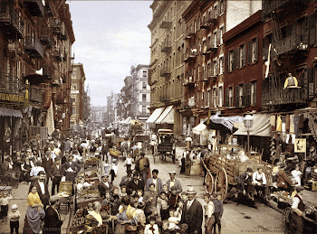 Mulberry Street NYC ca.1900. edit | Free Photo - rawpixel