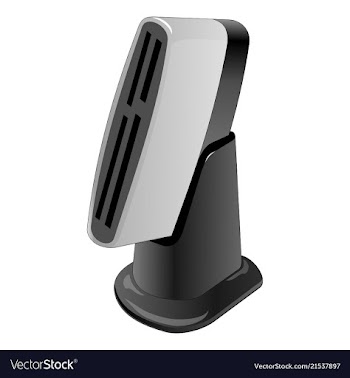 					Multi card reader vector image														