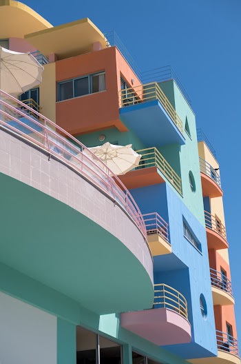 Multi-colored Concrete Building