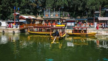 Multi-Colored Wooden Boat