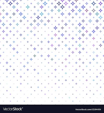 Multicolor abstract curved star pattern background vector image