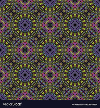 Multicolor abstract mandala mosaic pattern vector image