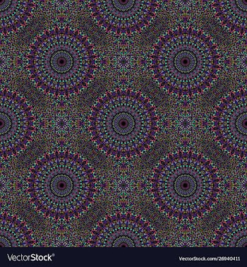 Multicolor abstract mandala mosaic pattern vector image