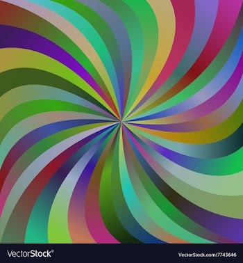 Multicolor abstract spiral ray design background vector image