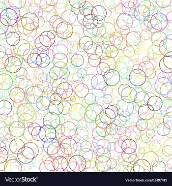 Multicolor circle background vector image