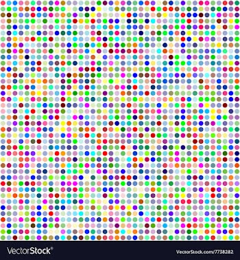 Multicolor circle pixel mosaic background vector image