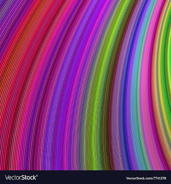 Multicolor curved stripe design background vector image