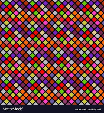 Multicolor geometrical diagonal square pattern vector image