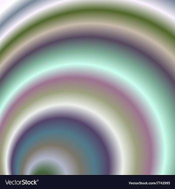 Multicolor gradient concentric circles background vector image