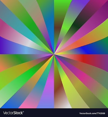 Multicolor gradient ray background design vector image