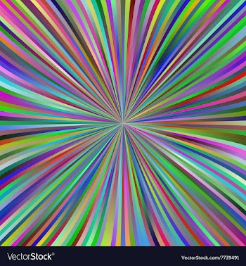 Multicolor gradient ray burst background design vector image