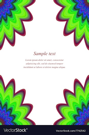 Multicolor page corner design template vector image