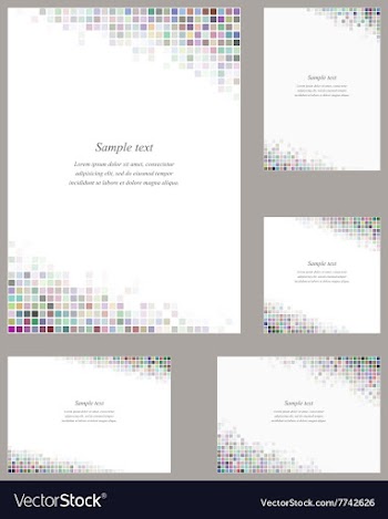 Multicolor page corner design template vector image