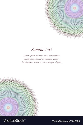Multicolor page corner design template vector image