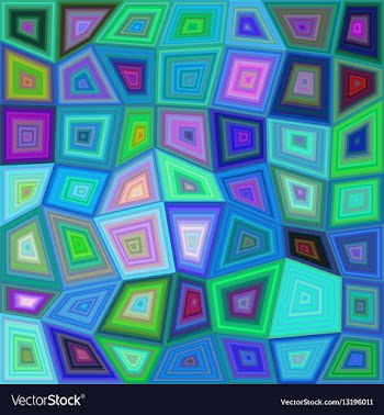 Multicolor rectangle tile mosaic background vector image