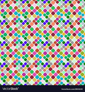 Multicolor seamless abstract diagonal square vector image