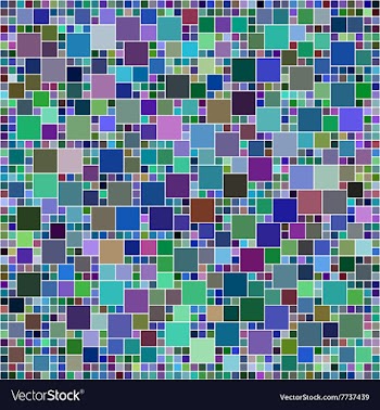 Multicolor square mosaic background vector image