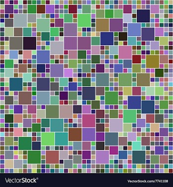 Multicolor square mosaic design vector image