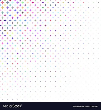 Multicolor star background vector image