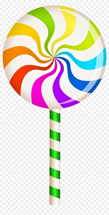 Multicolor Swirl Lollipop Png Clip Art Image - Lollipop Clipart
