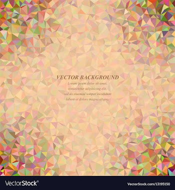 Multicolor tiled triangle mosaic background design vector image