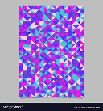 Multicolor triangle page - abstract polygonal vector image