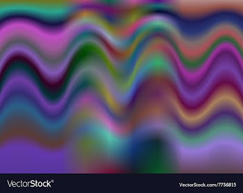 Multicolor wave background vector image
