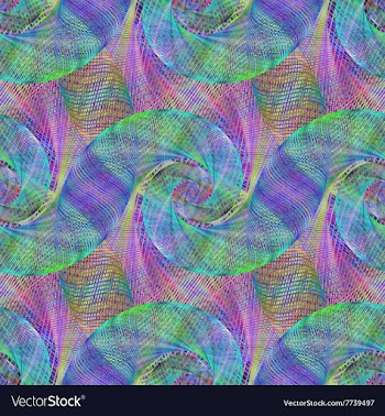 Multicolor wired abstract spiral background vector image