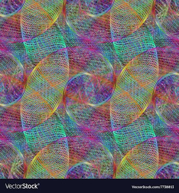 Multicolor wired abstract spiral pattern vector image