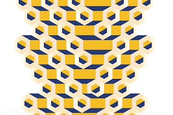 Multicolored 3D hexagonal pattern background | Free stock vector - 592060