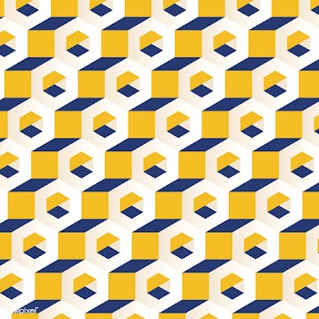 Multicolored 3D hexagonal pattern background | Free stock vector - 592068