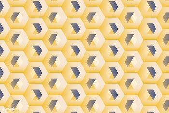 Multicolored 3D hexagonal pattern background | Free stock vector - 592073