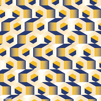 Multicolored 3D hexagonal pattern background | Free stock vector - 592074