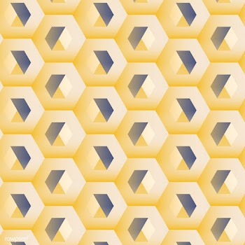 Multicolored 3D hexagonal pattern background | Free stock vector - 592095