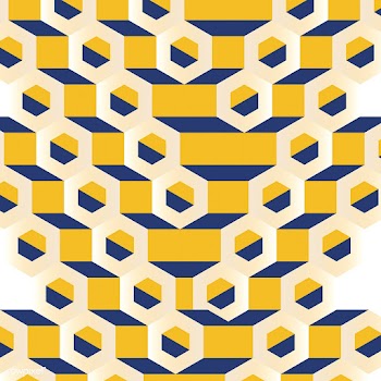 Multicolored 3D hexagonal pattern background | Free stock vector - 592114