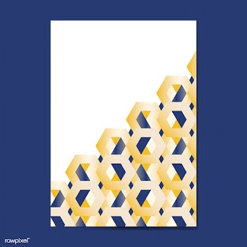 Multicolored 3D hexagonal pattern background | Free stock vector - 592117