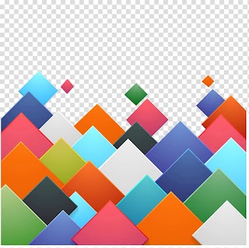 Multicolored abstract , Euclidean Illustration, PPT box frame material transparent background PNG clipart