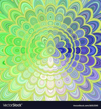 Multicolored abstract floral mandala background vector image