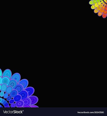 Multicolored abstract floral mandala design vector image