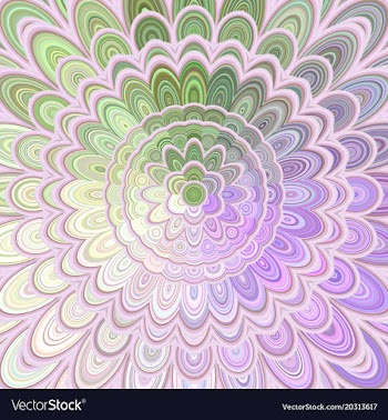 Multicolored abstract flower mandala background vector image